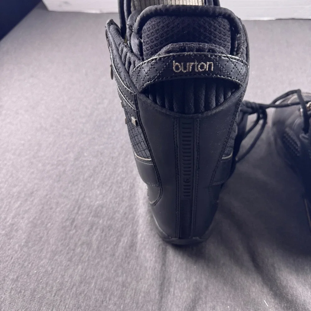 Burton Sapphire Snowboard Boots Womens 8 Black Studded Quilted Lace Up 25 JPN‎